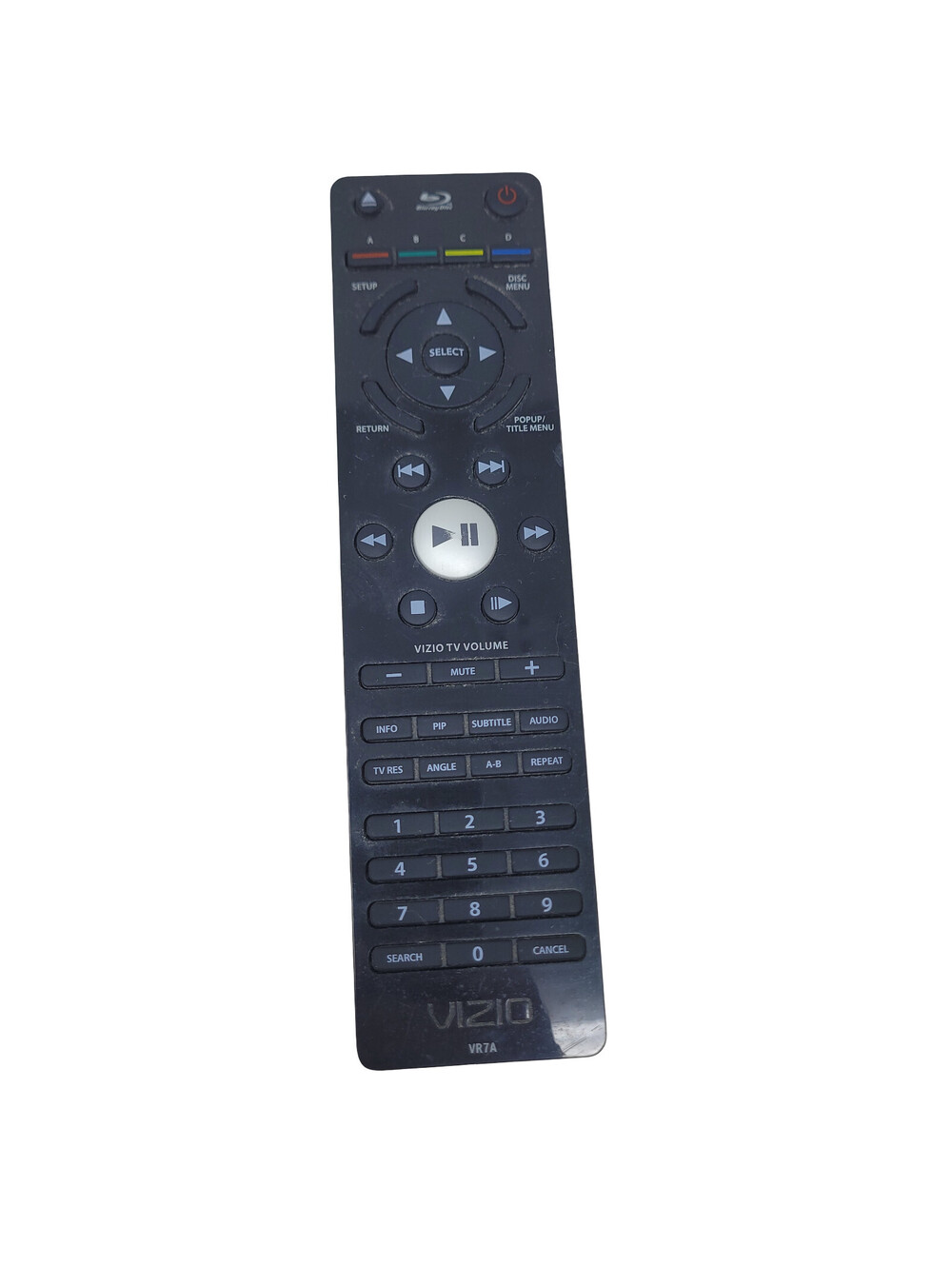 Genuine Vizio VR7A Blu-ray DVD Player OEM Remote Control Tested Works